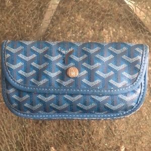 Authentic Goyard Pouch in Special Color LIGHT BLUE